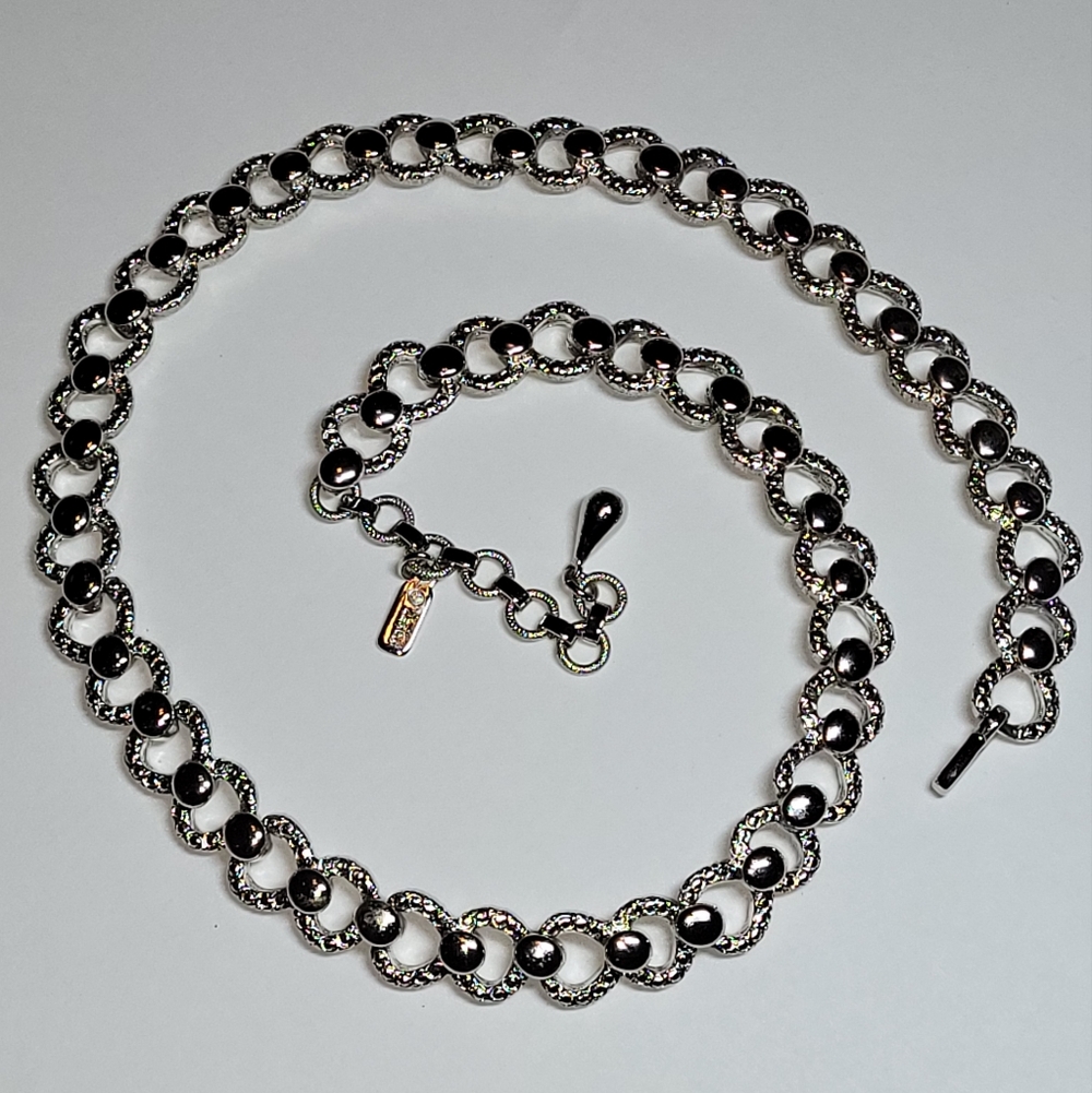 MONET Vintage Silver Tone Necklace